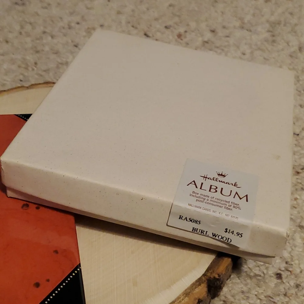 Hallmark Burl Wood Address Book Album